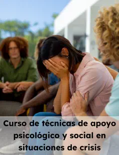 Curso de técnicas de apoyo psicológico y social en situaciones de crisis